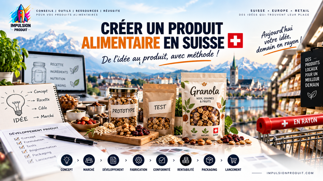 Créer un produit alimentaire en Suisse : par où commencer ?